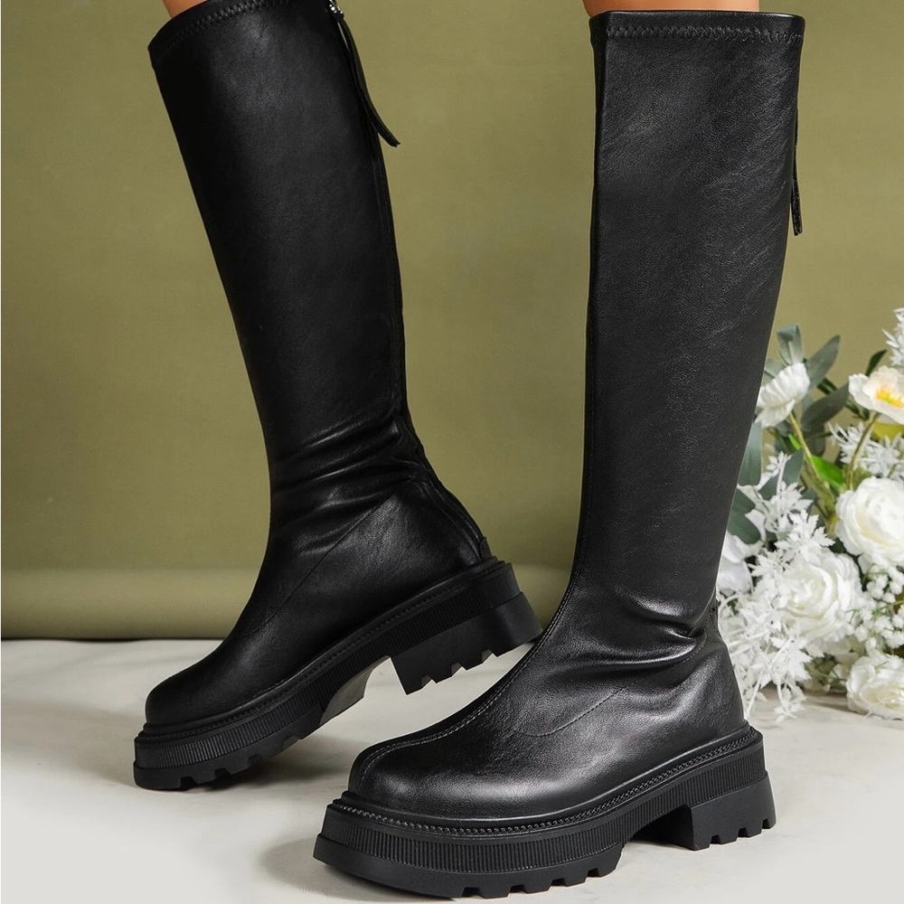 Elegant Black Over the Knee Boots